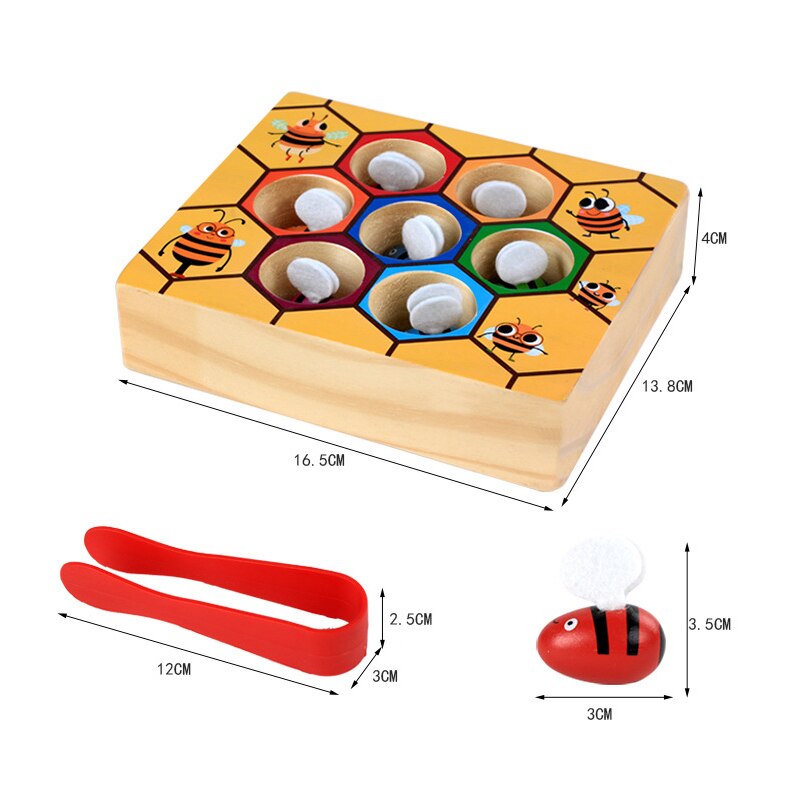 Montessori Bee Wooden Sorting Game