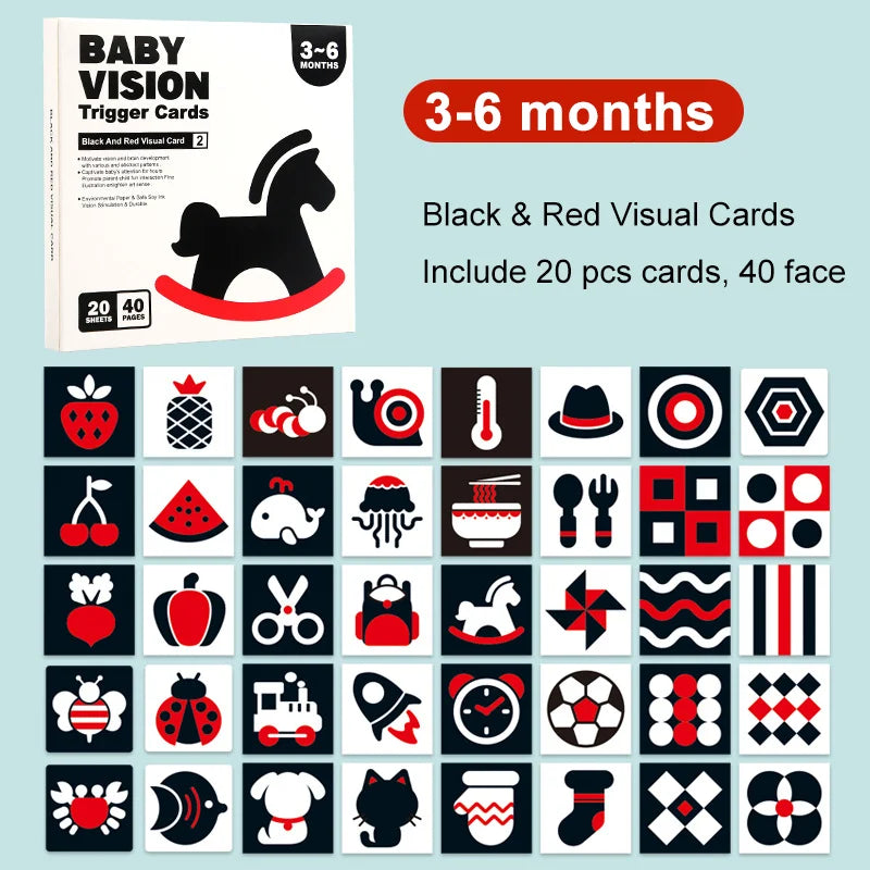 Montessori Baby Visual Stimulation Cards