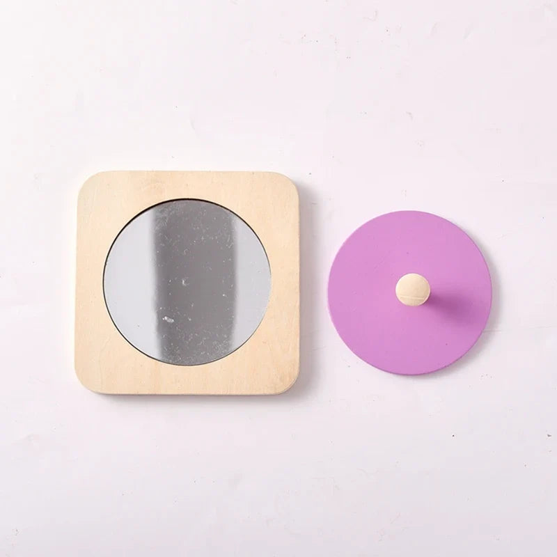 Montessori Wooden Peekaboo Mirror