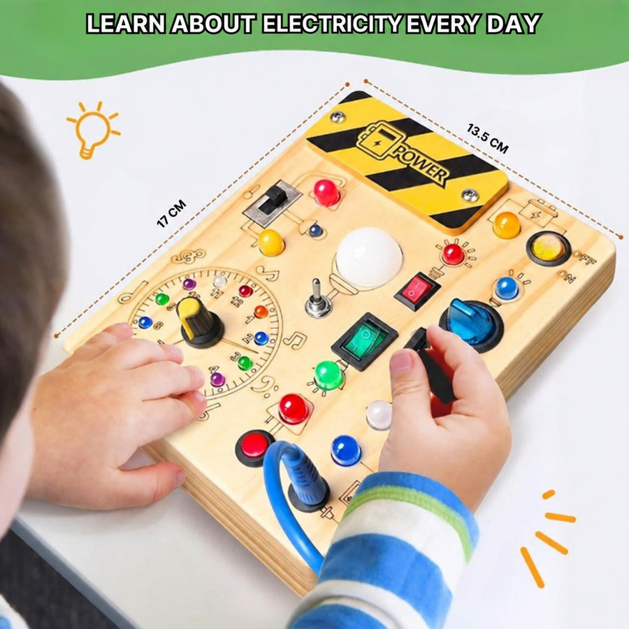 Busy Board with Lights and Switches for Toddlers - view 3