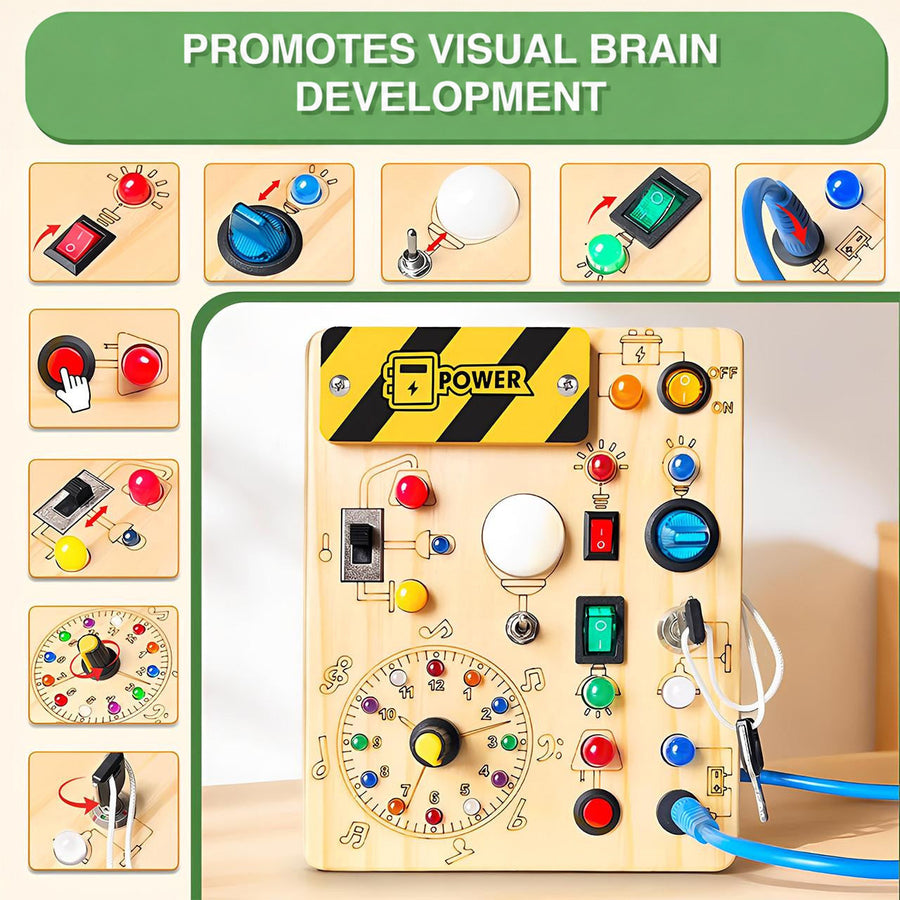 Busy Board with Lights and Switches for Toddlers - view 4