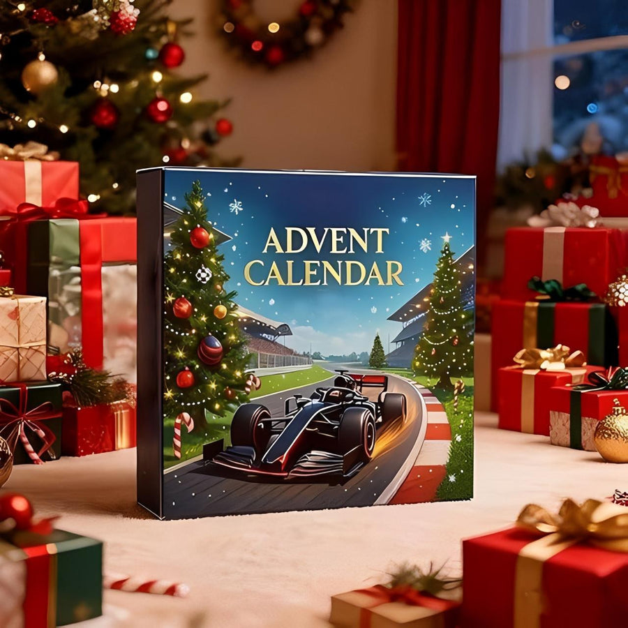 Racing Advent Calendar with 24 Toy Cars and Driver Figures - view 2
