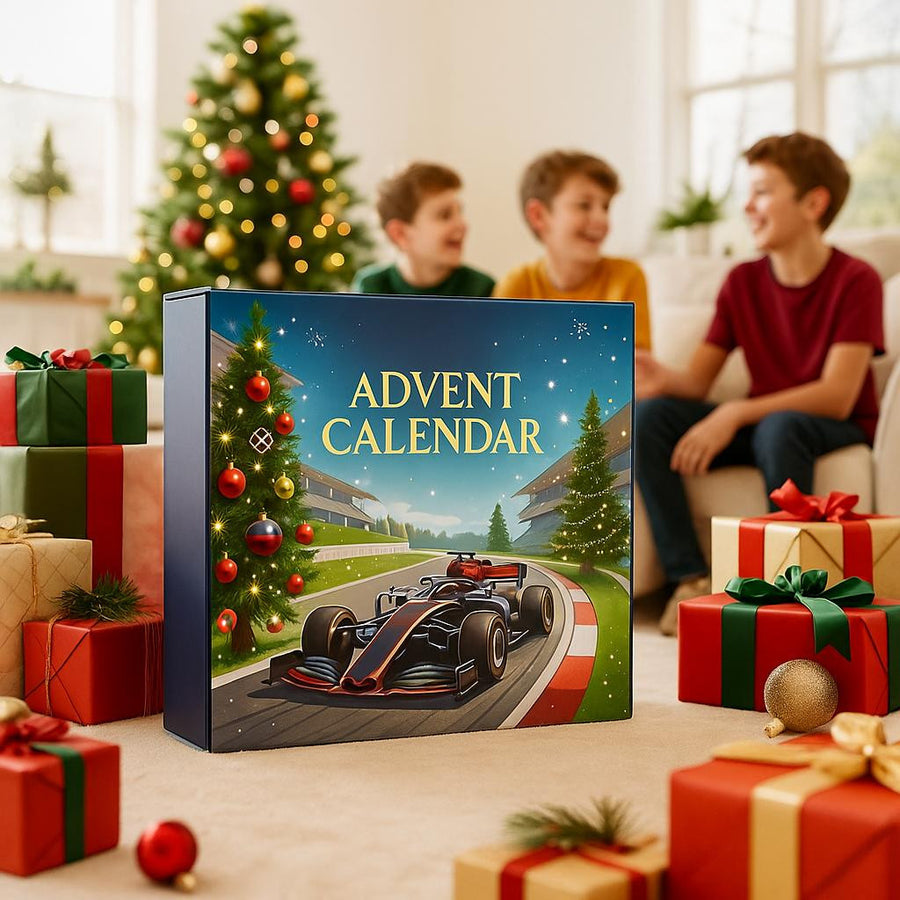 Racing Advent Calendar with 24 Toy Cars and Driver Figures - view 5