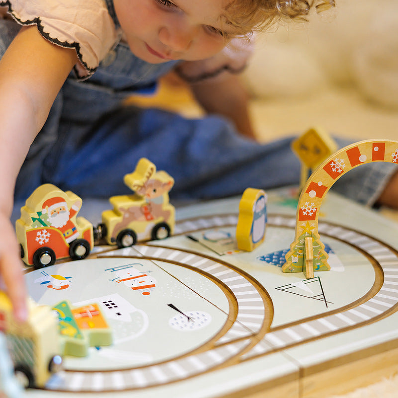 Montessori Christmas Railway