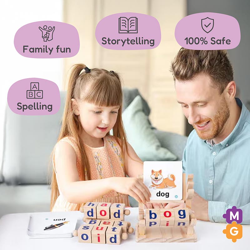 Montessori Spin and Spell Set