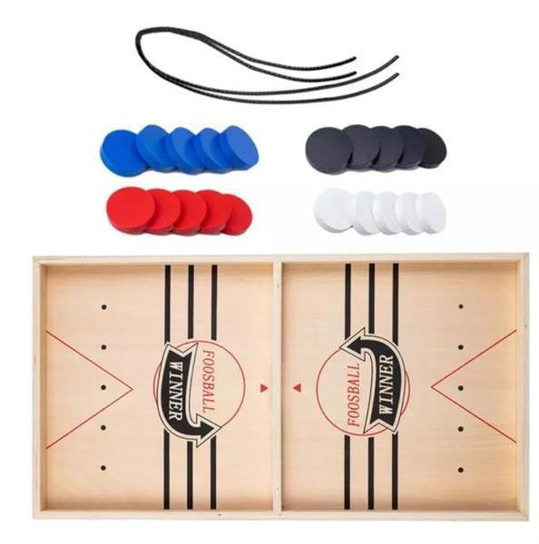 Wooden Slingshot Game with Elastic for Two Players - view 5