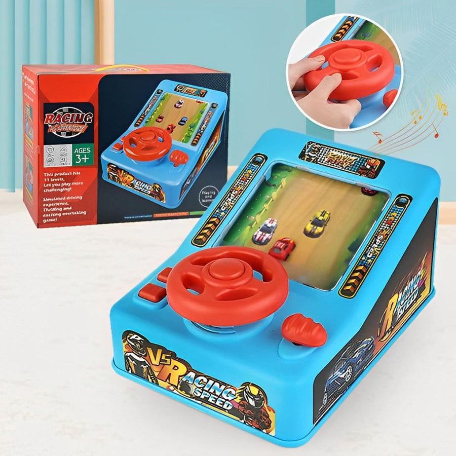 Racing Game Console Toy with Steering Wheel and Sounds - view 2