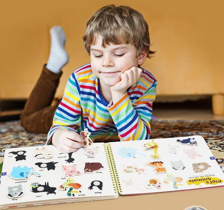 Activity Book Toddlers with Reusable Stickers and Themes - view 4