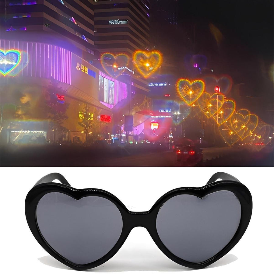 Diffraction Heart Glasses with Light Effect for Events - view 5
