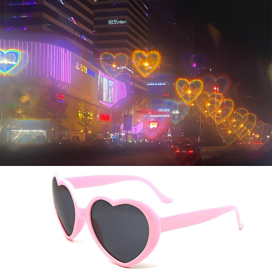 Diffraction Heart Glasses with Light Effect for Events - view 4
