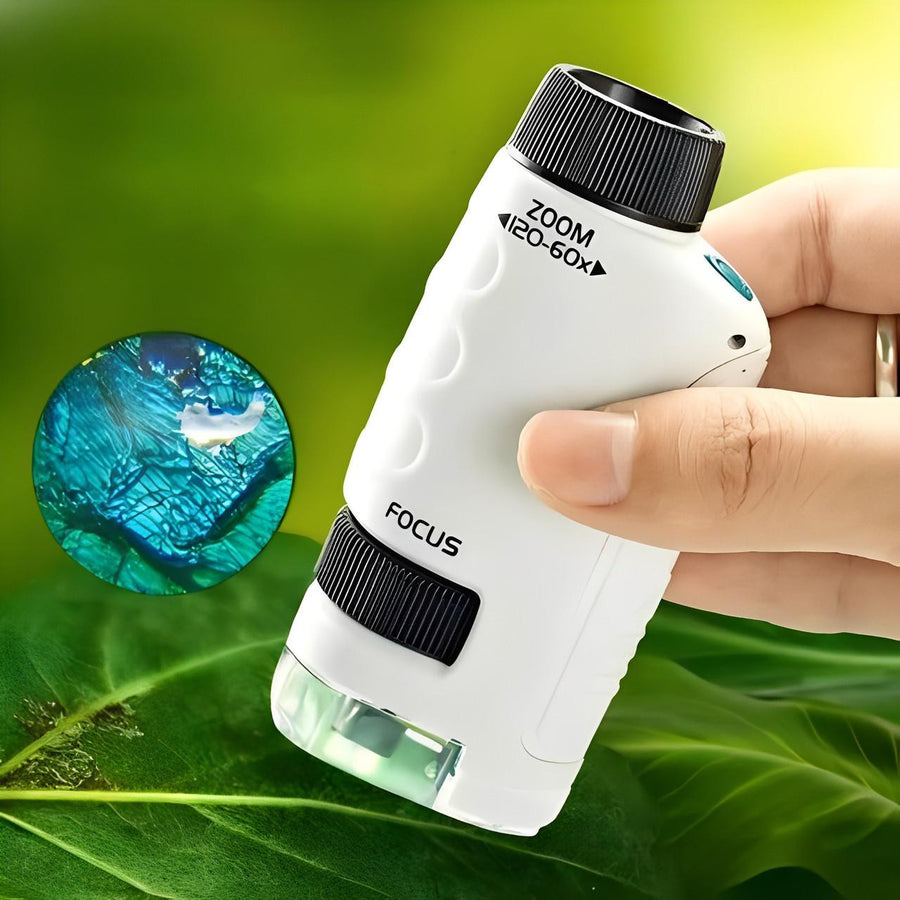 Pocket Microscope for Kids with LED and Zoom 120x - view 4