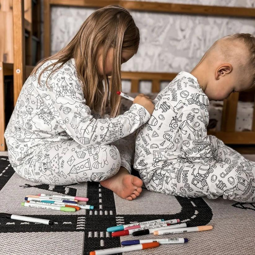 Coloring Pajamas for Kids with Creative Design Patterns - view 4
