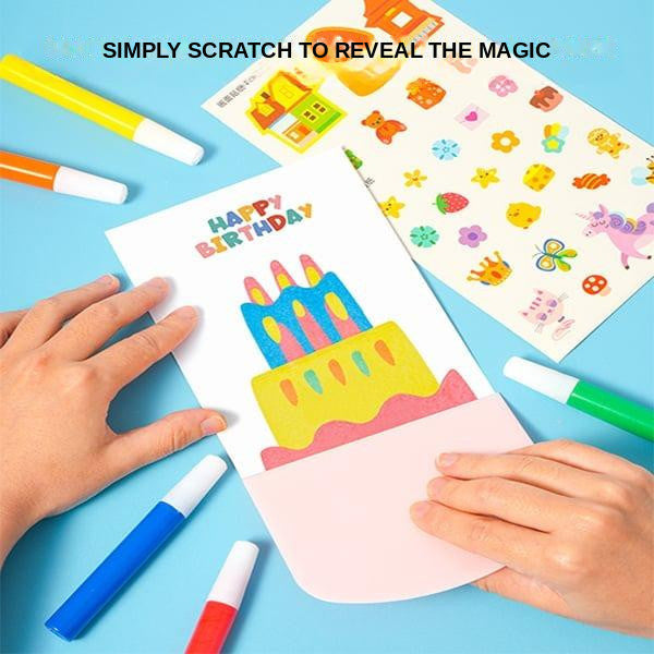 Scratch Art Kit for Kids with 20 Cards and Accessories - view 3