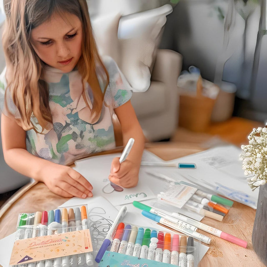 Outline Markers with Dual-Line Effect Set of 8 or 12 - view 2