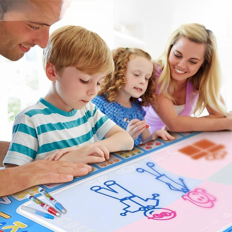Water Drawing Mat with Educational Border and Accessories - view 4