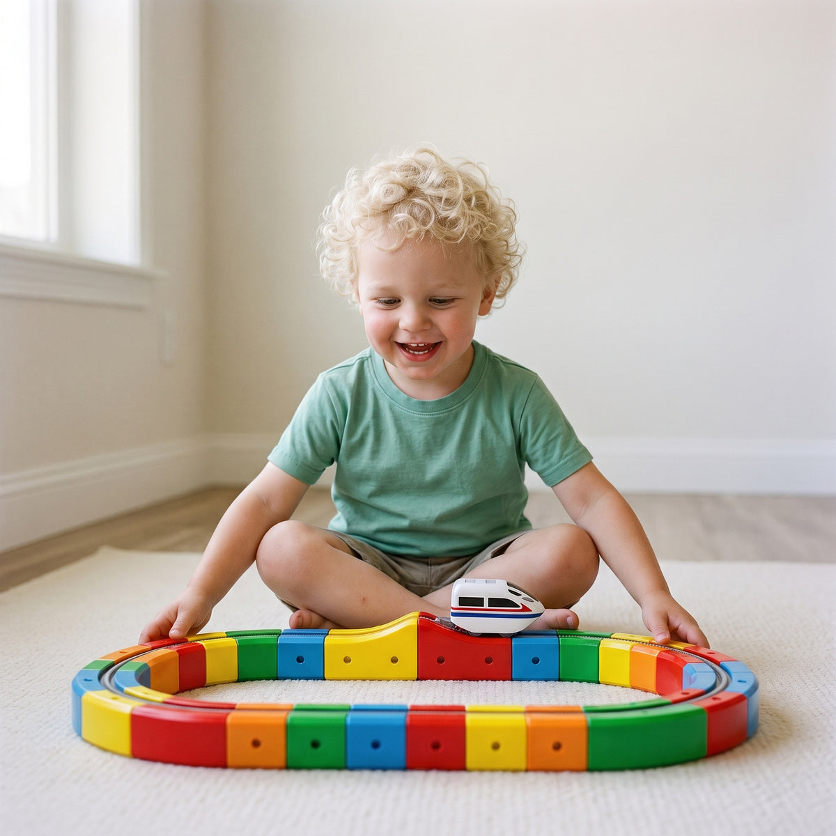 Starter set: a compact oval track, 51 pieces