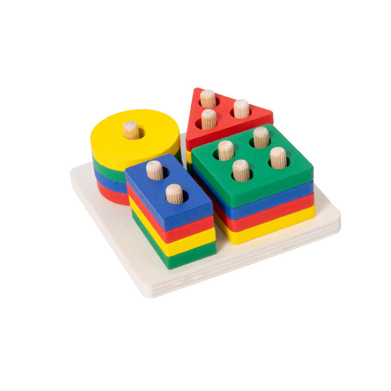 Wooden Stacking & Sorting Blocks