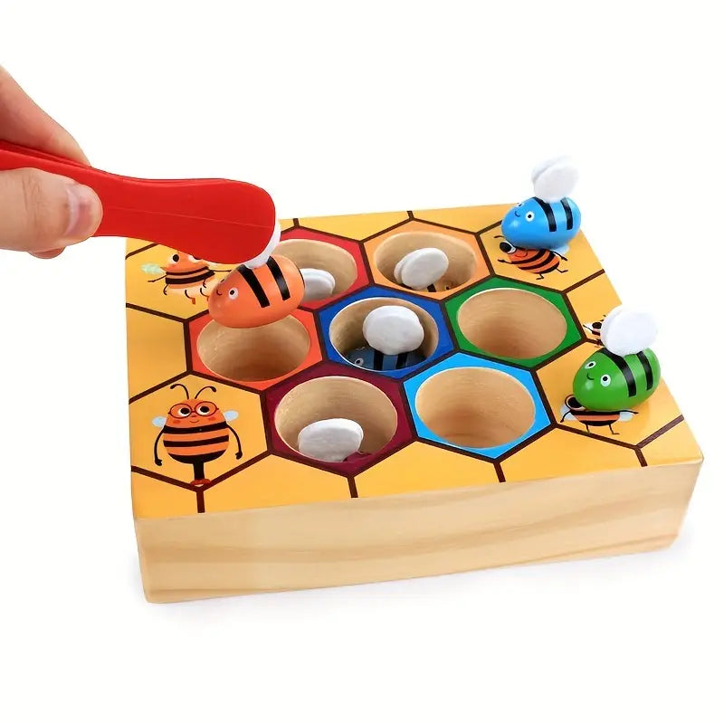 Montessori Bee Wooden Sorting Game