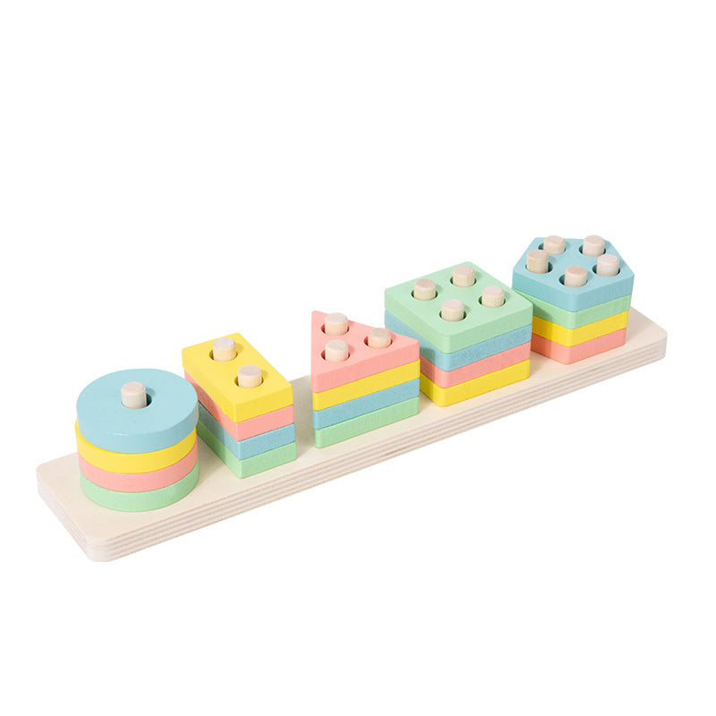 Wooden Stacking & Sorting Blocks
