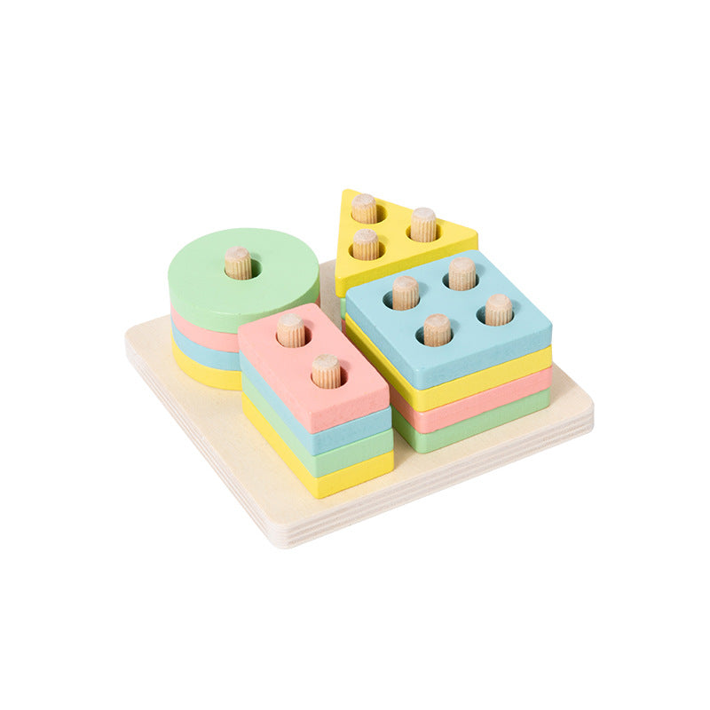 Wooden Stacking & Sorting Blocks