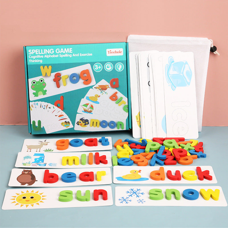 Montessori Wooden Spelling Game