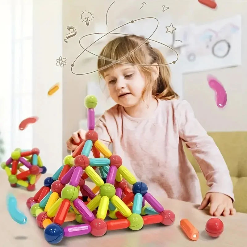 Montessori Magnetic Building Blocks