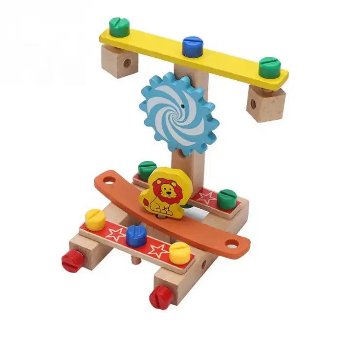 Montessori DIY Wooden Chair Building Blocks