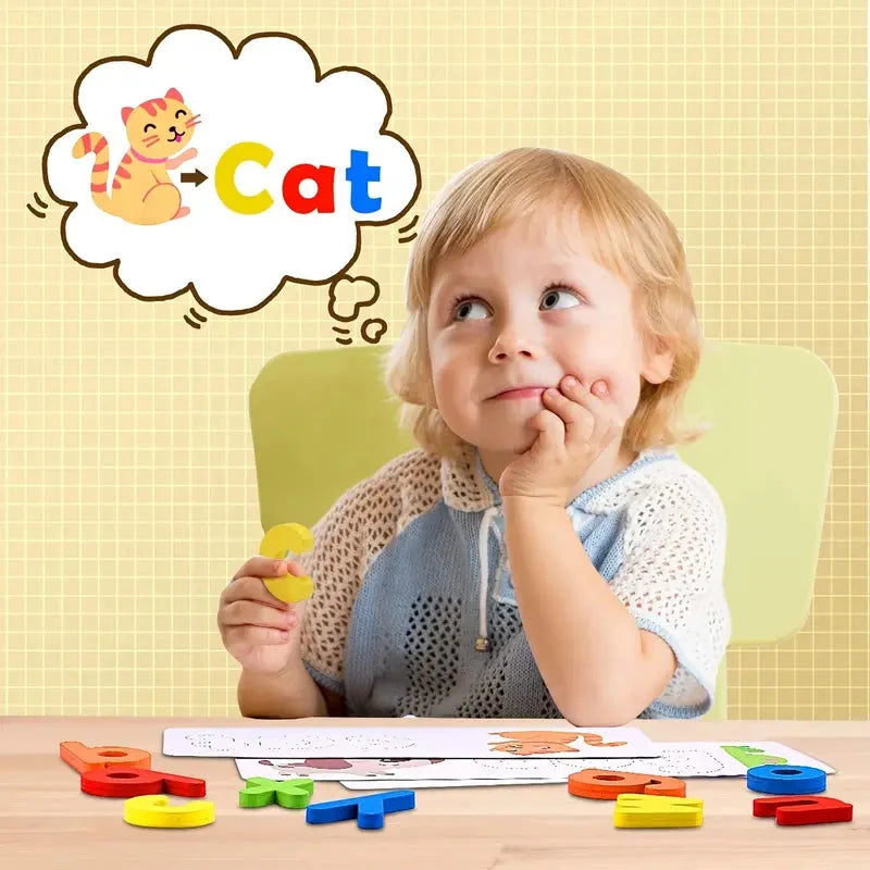 Montessori Wooden Spelling Game