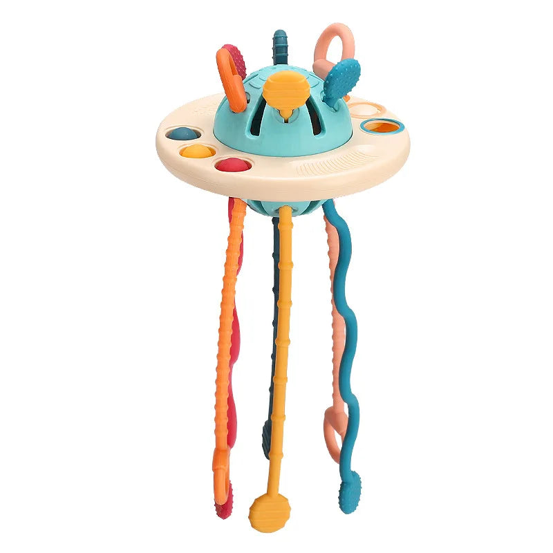 Montessori Sensory Silicone Pull String Toy