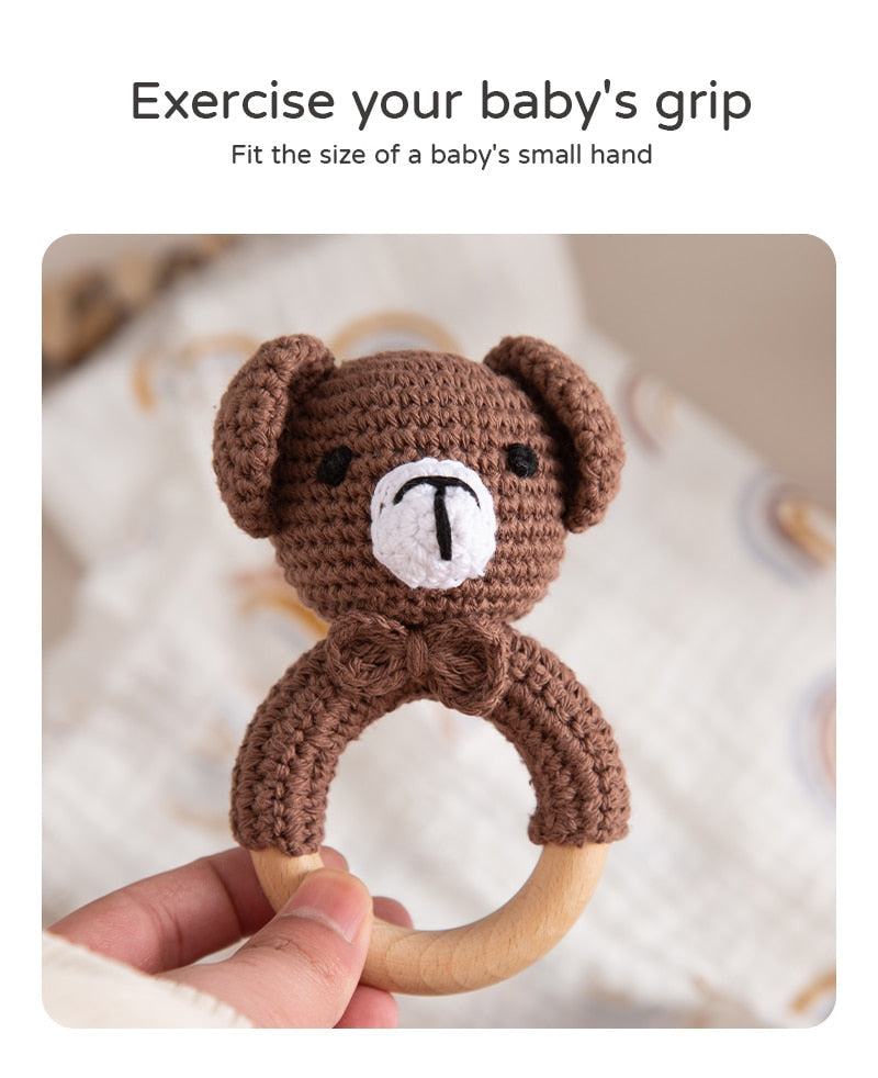 Crochet Baby Teether And Rattle