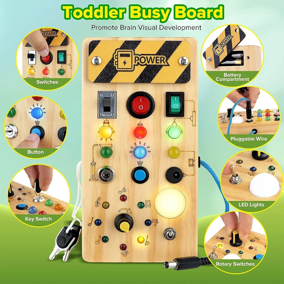 Montessori Switch Board Sensory Toy