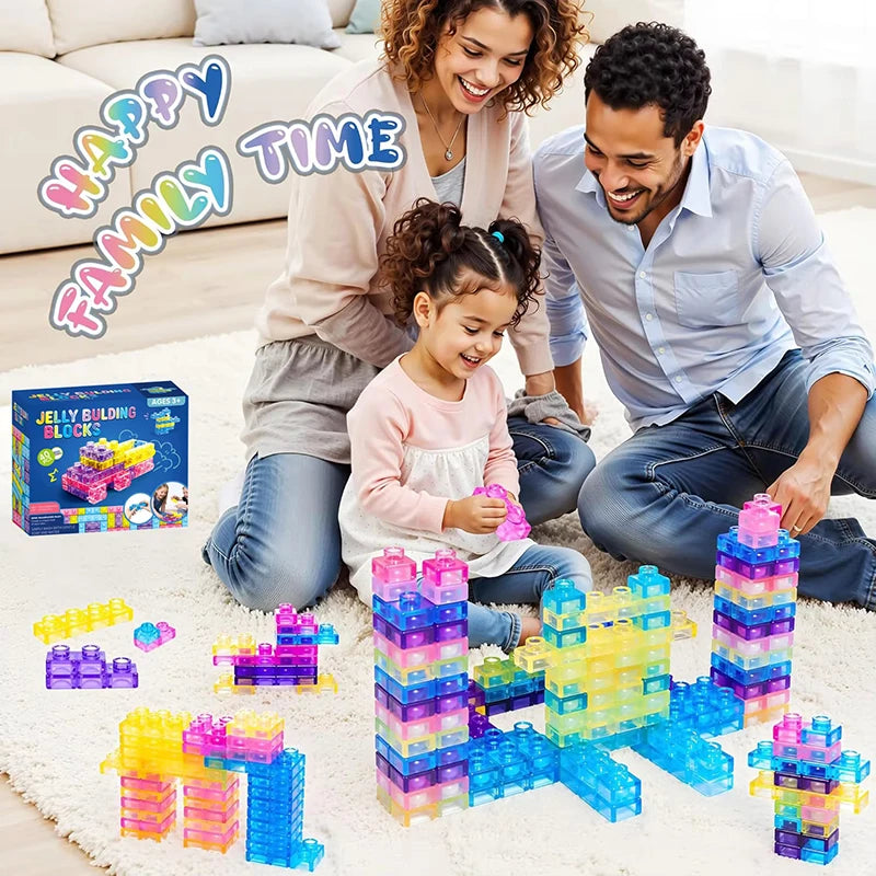 Jelly Blocks squishy building set for kids