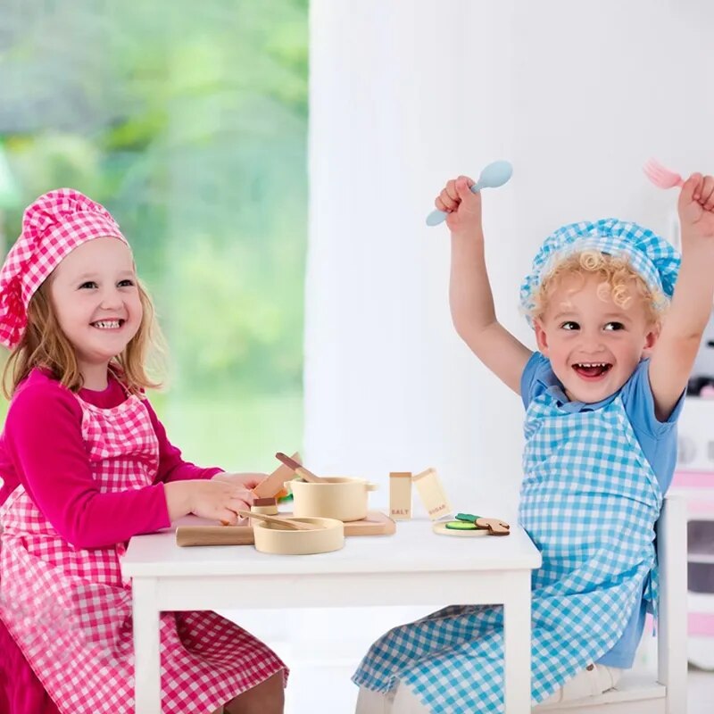 Montessori Wooden Kitchen Playset