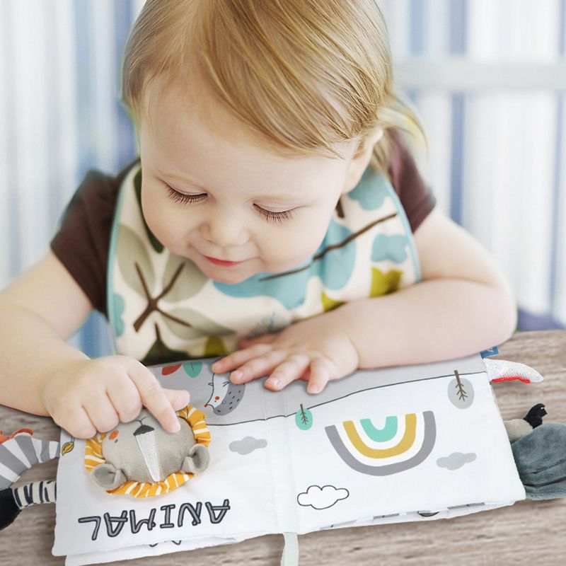 Montessori Baby Sensory Cloth Book