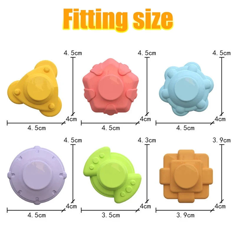 Montessori Colorful Shape Blocks Sorting Game