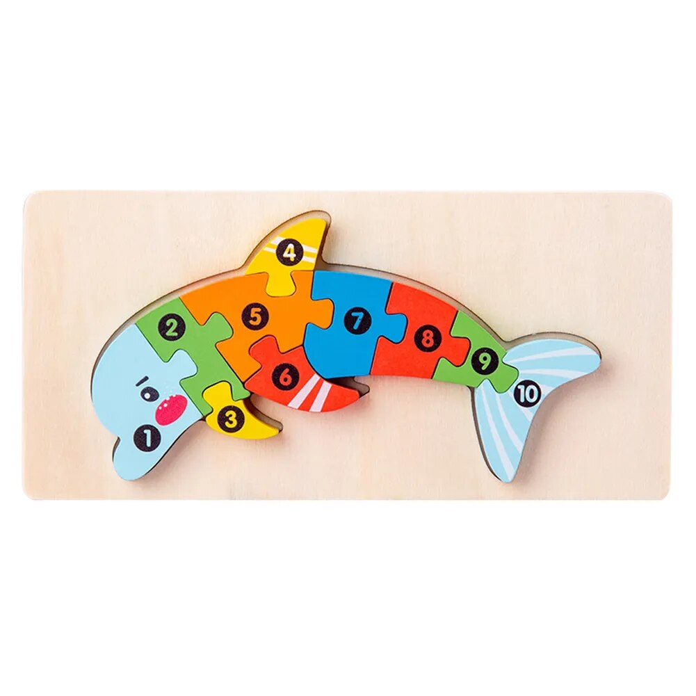 Montessori Wooden Puzzles (Pack of 4)