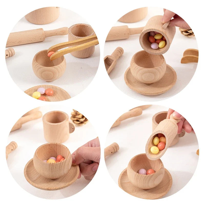 Montessori Sensory Simulated Kitchen Pretend Play Set