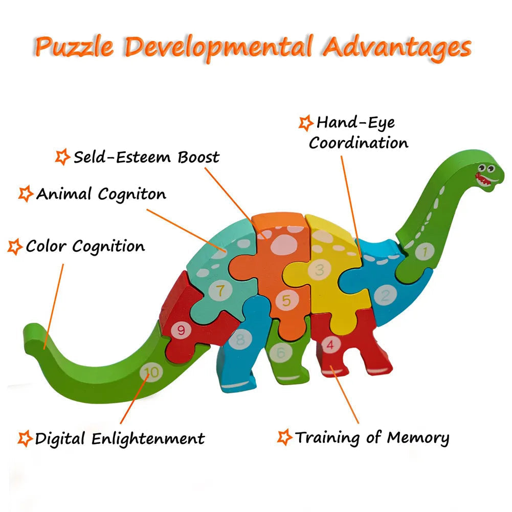 Montessori Wooden Puzzles (Pack of 4)