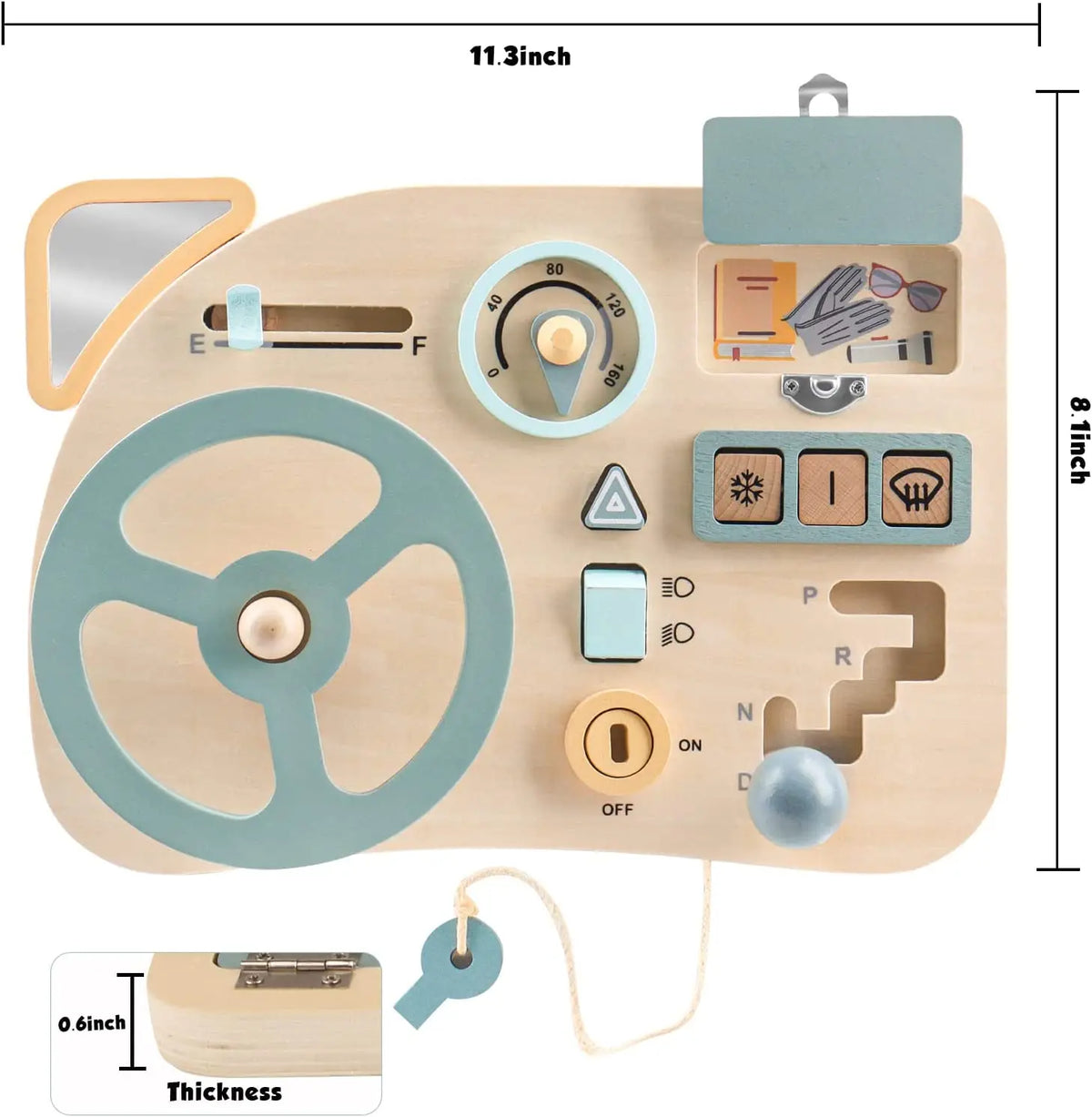 Montessori Steering Wheel Busy Board