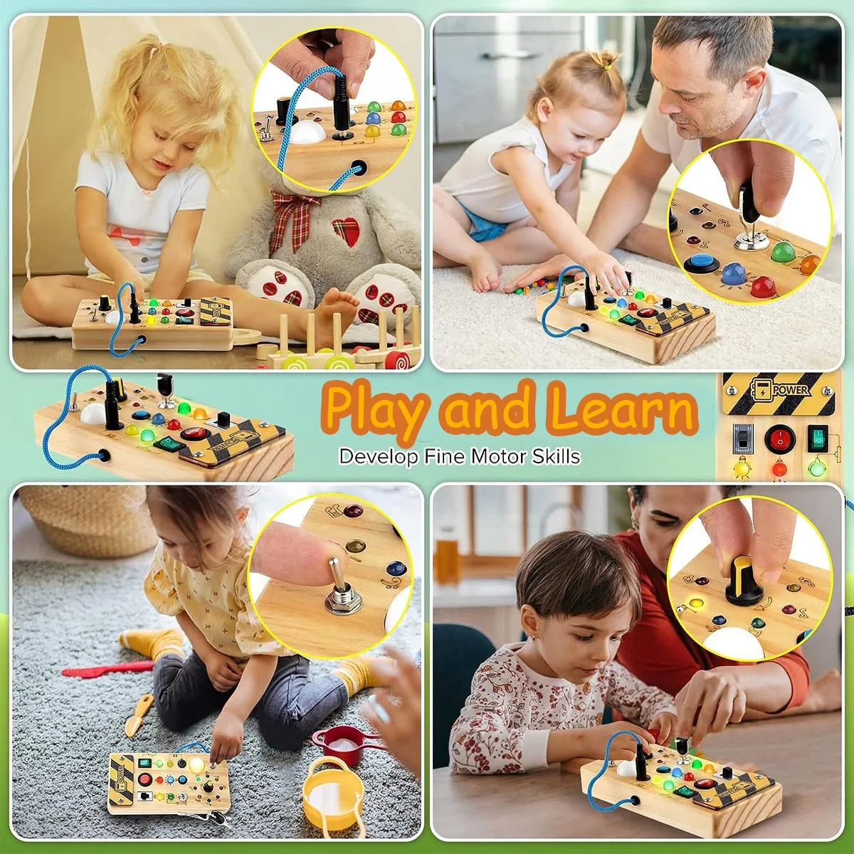 Montessori Switch Board Sensory Toy