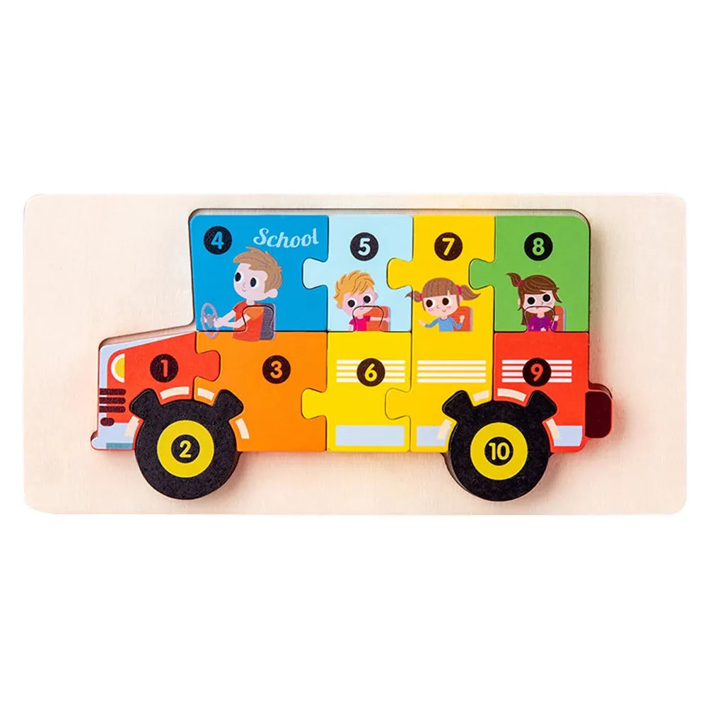 Montessori Wooden Puzzles (Pack of 4)