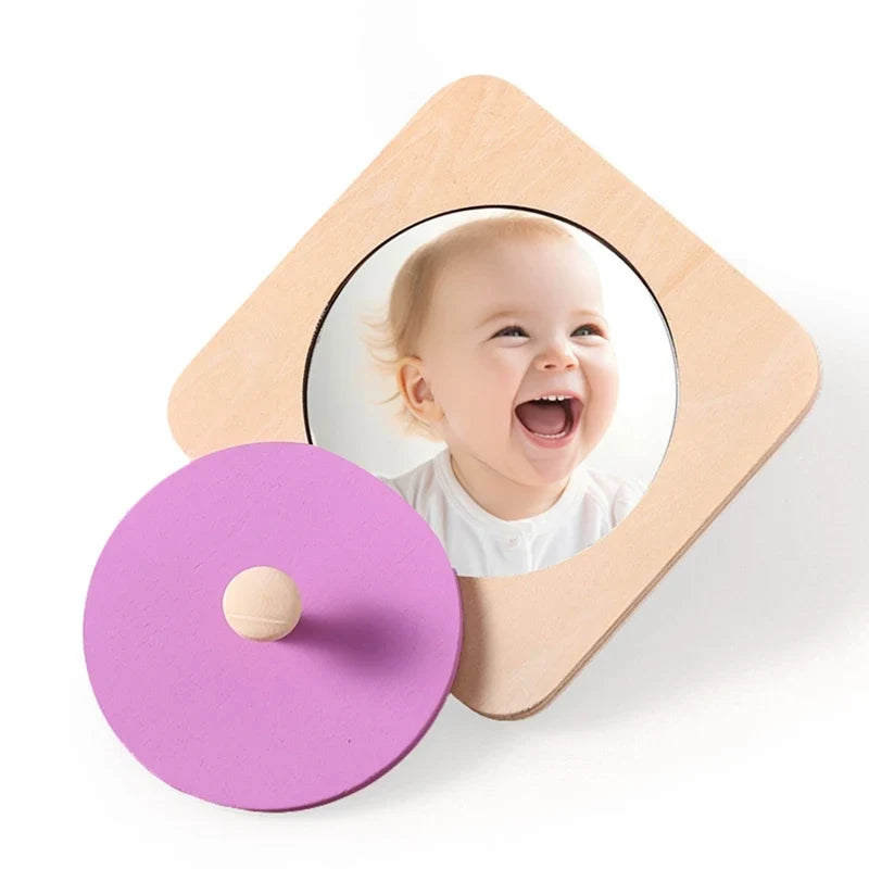 Montessori Wooden Peekaboo Mirror