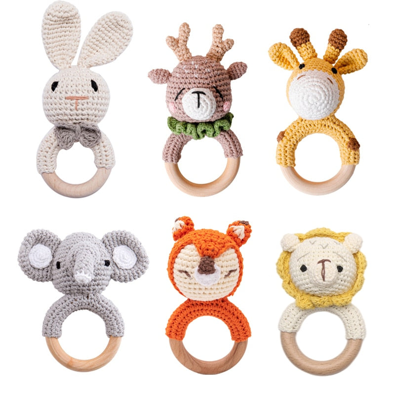 Crochet Baby Teether And Rattle