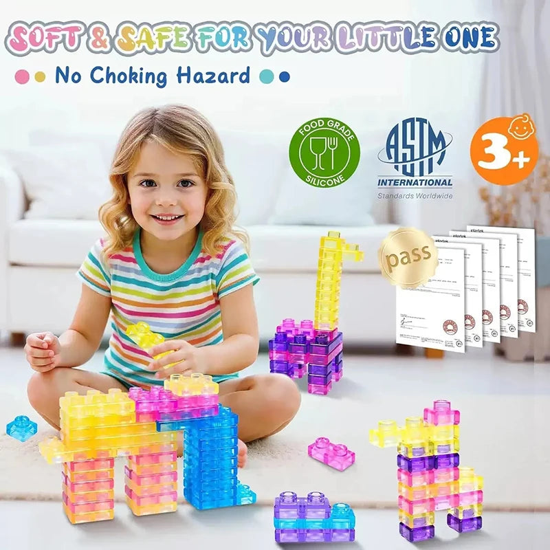 Jelly Blocks squishy building set for kids
