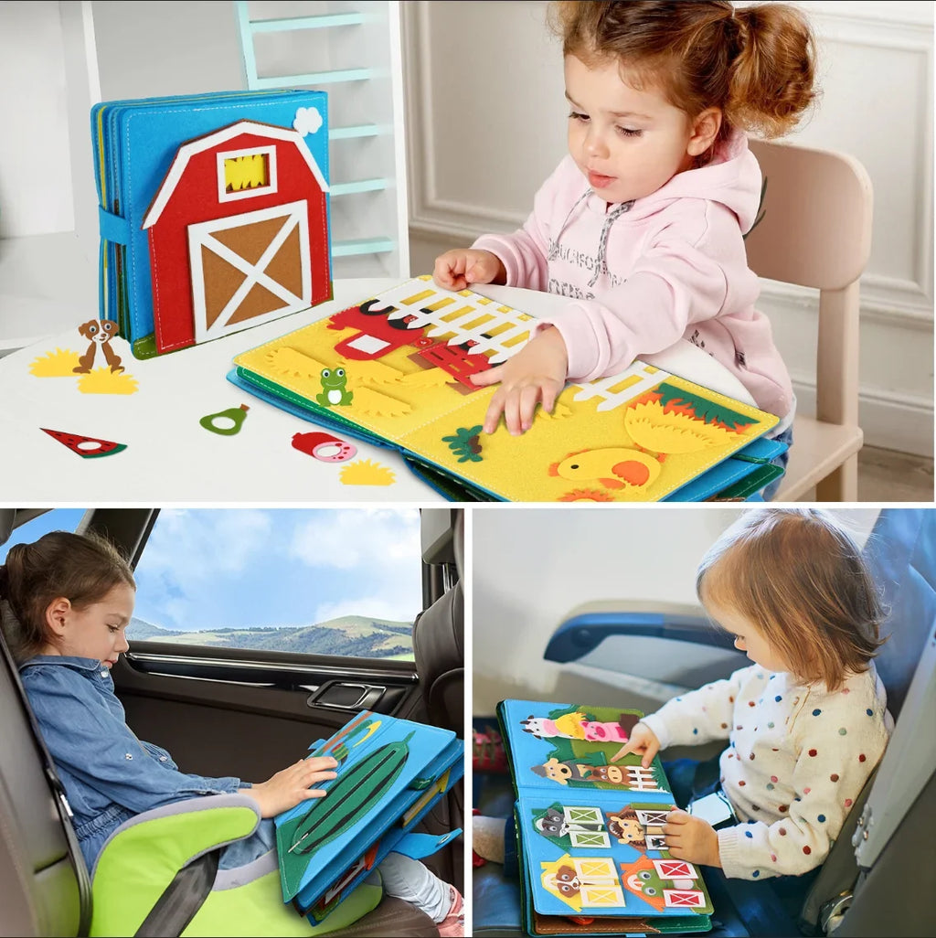 Montessori Farm Animals Busy Board