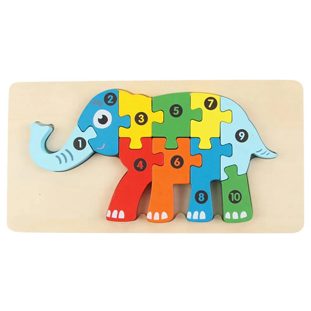 Montessori Wooden Puzzles (Pack of 4)