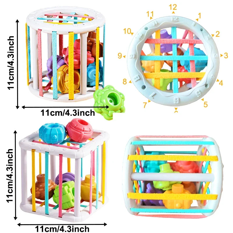 Montessori Colorful Shape Blocks Sorting Game