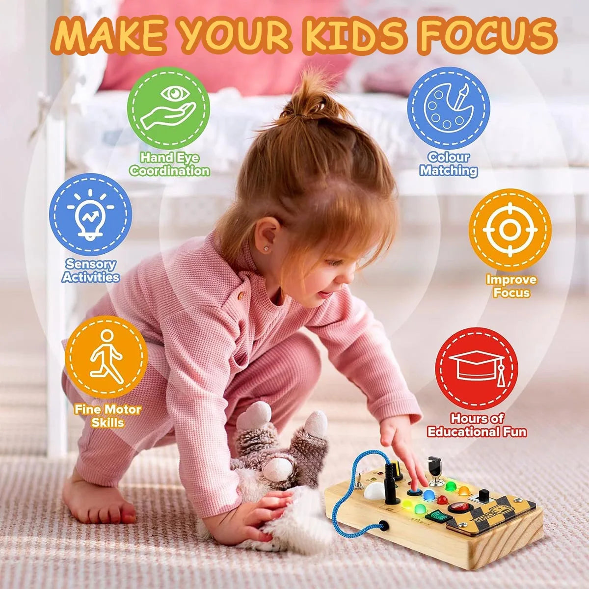 Montessori Switch Board Sensory Toy
