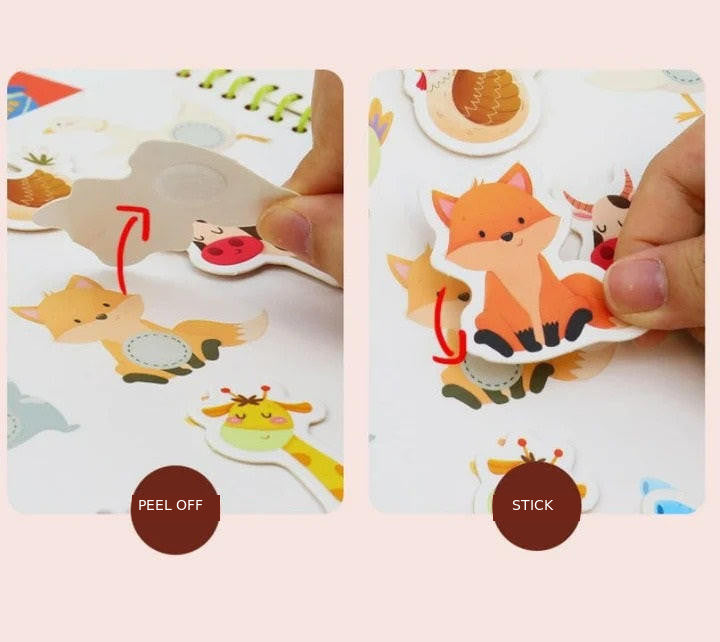 Activity Book Toddlers with Reusable Stickers and Themes - view 6
