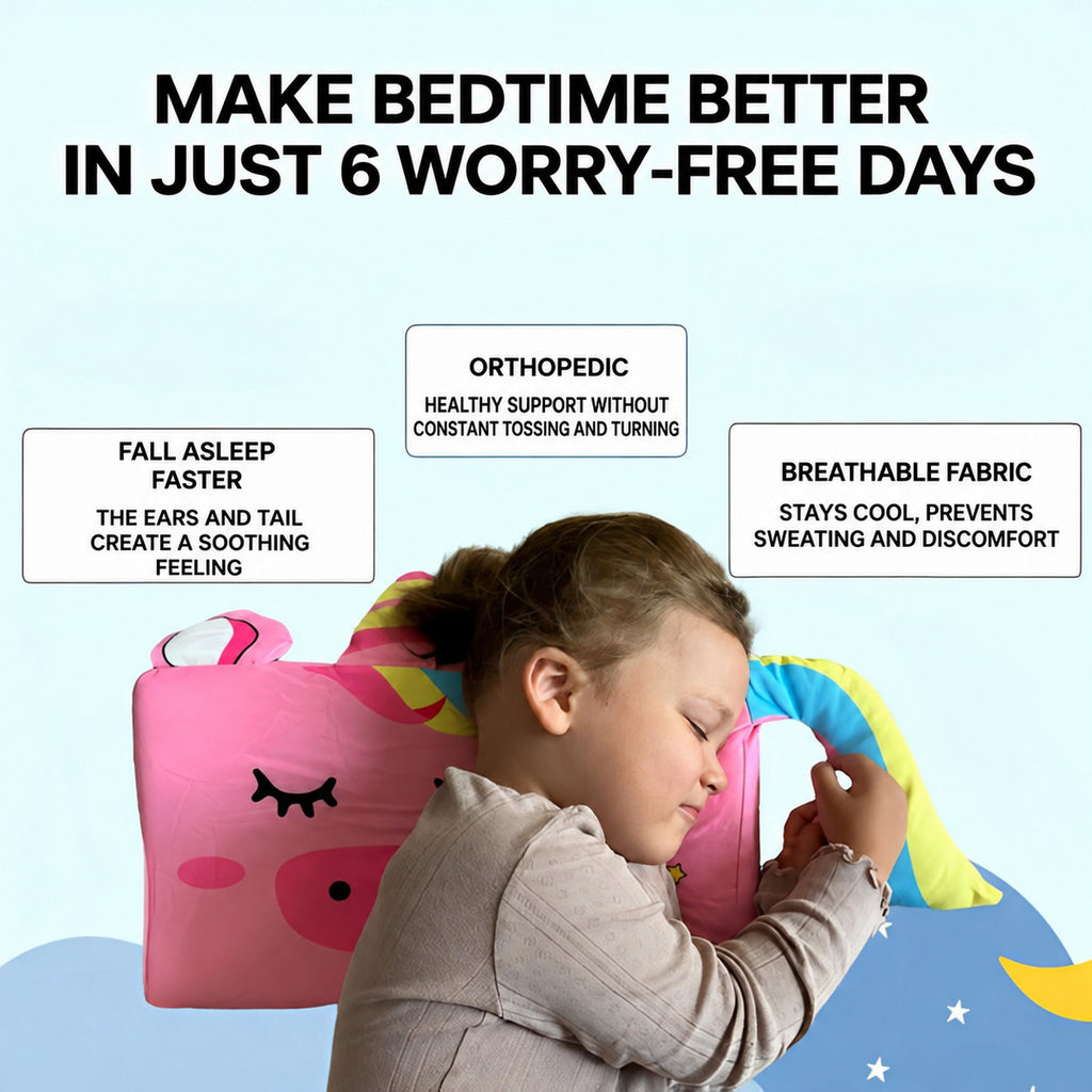 Animal Pillow for Kids with 3D Ears and Tail - view 2